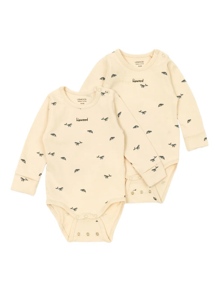  Liewood Pack De Body Con Ballena Estampada - Neutro 