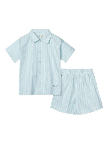  Liewood Set De Camisa A Rayas - Azul 