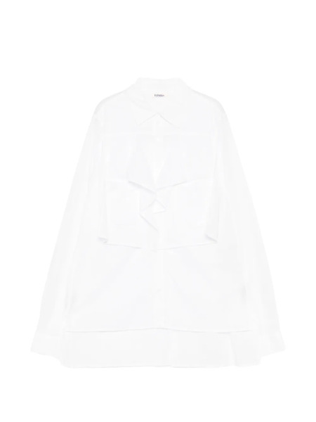  Limi Feu Camisa Con Panel Cuadrado - Blanco 