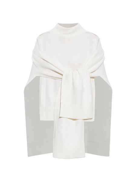  Lisa Yang Capa Con Cuello Alto - Blanco 