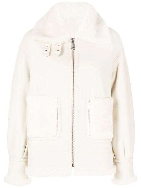  Liska Chaqueta Oversize Con Pelo - Neutro 