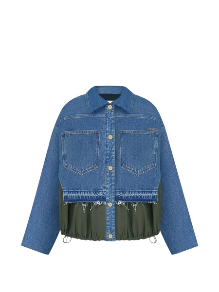  Litkovska Chaqueta Corta Deshilachada - Azul 