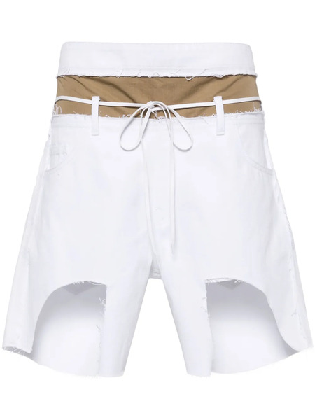  Litkovska Pantalones Vaqueros Cortos Asimétricos - Blanco 