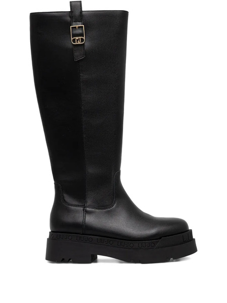  Liu Jo Botas De Cuero - Negro 