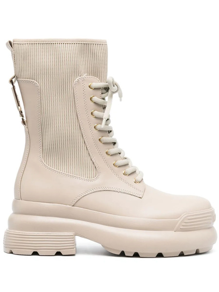  Liu Jo Botines Amy Con Cordones - Neutro 