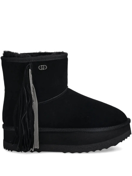  Liu Jo Botines Con Flecos - Negro 