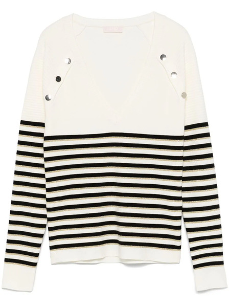  Liu Jo Jersey A Rayas - Blanco 