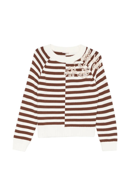  Liu Jo Jersey A Rayas - Blanco 