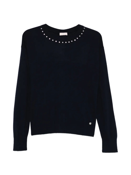  Liu Jo Jersey Con Cuello Redondo - Azul 