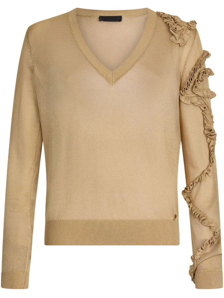  Liu Jo Jersey Fruncido - Marrón 