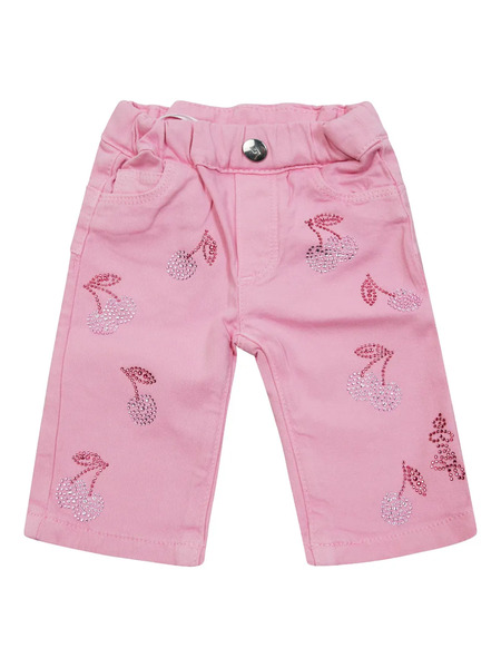  Liu Jo Kids Vaqueros Con Strass - Rosa 