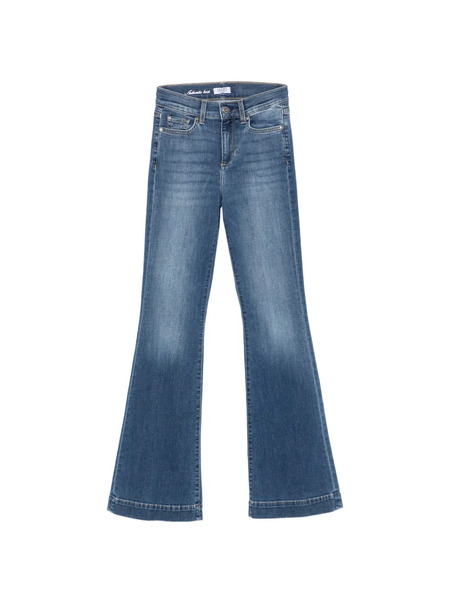  Liu Jo Vaqueros Acampanados Con Apliques De Strass - Azul 