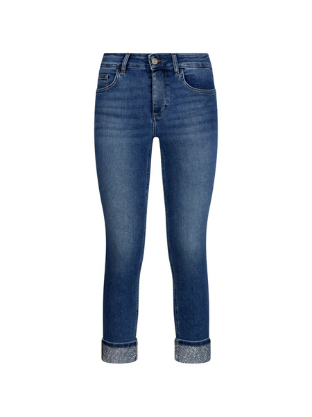  Liu Jo Vaqueros Con Apliques De Strass - Azul 
