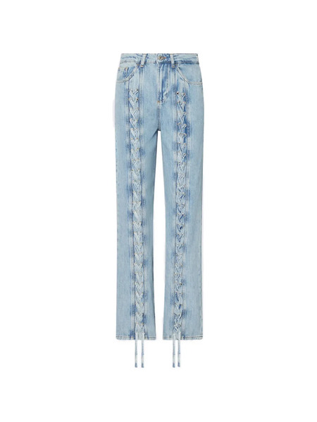  Liu Jo Vaqueros Con Diseño Trenzado - Azul 
