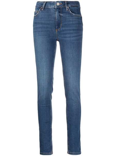  Liu Jo Vaqueros Skinny Con Detalles De Strass - Azul 