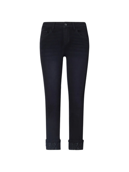  Liu Jo Vaqueros Skinny Con Strass - Negro 