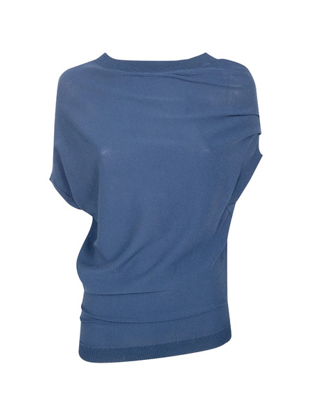  Liviana Conti Jersey Drapeado - Azul 