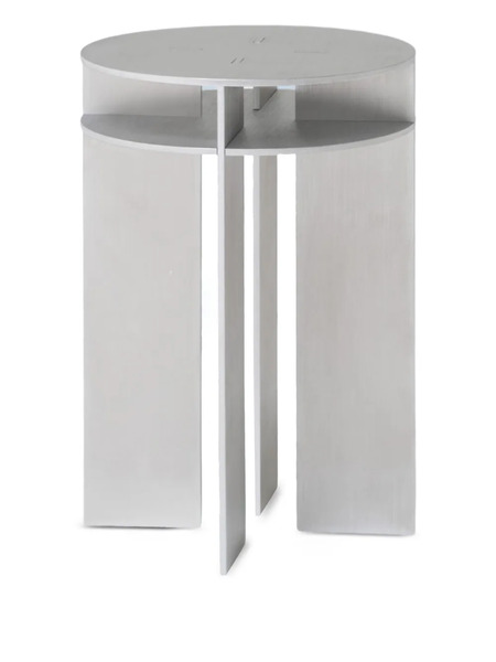  Ln-cc X Nm3 Taburete Circular - Plateado 