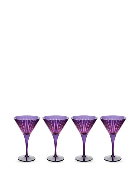  L'objet Copa De Martini Prism (conjunto De Cuatro) - Morado 