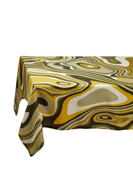  L'objet Mantel Sateen Waves - Verde 