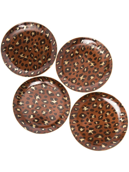  L'objet Platos De Postre Leopard - Dorado 