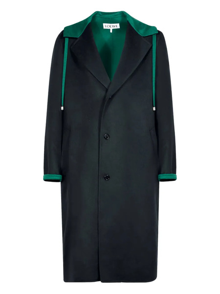  Loewe Abrigo Con Capucha - Negro 