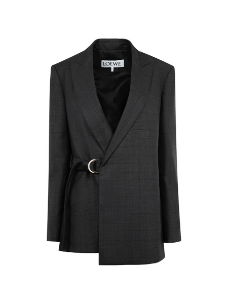  Loewe Blazer A Cuadros - Gris 
