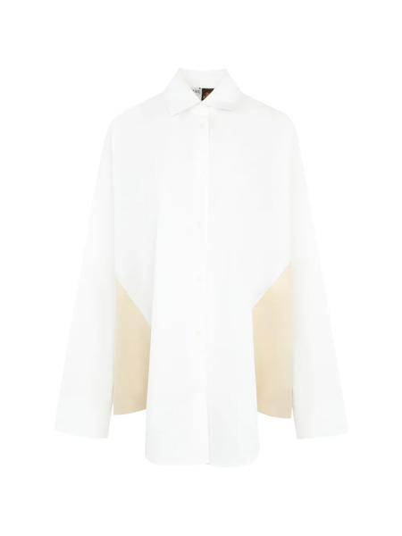  Loewe Camisa Con Paneles En Contraste - Blanco 