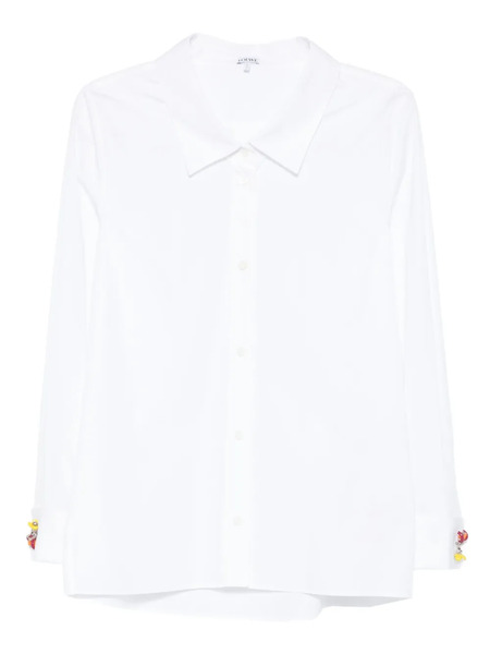  Loewe Camisa De Popelina - Blanco 