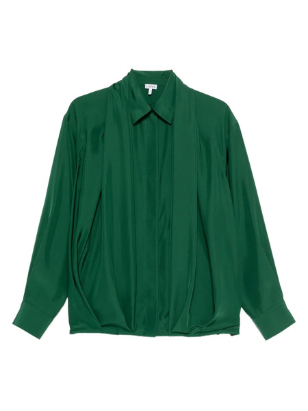  Loewe Camisa Plisada - Verde 