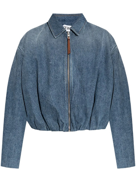  Loewe Chaqueta Con Diseño Drapeado - Azul 