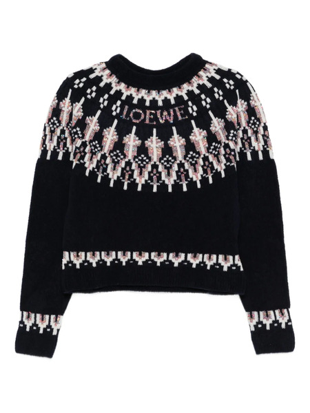  Loewe Jersey De Punto Fair Isle - Azul 