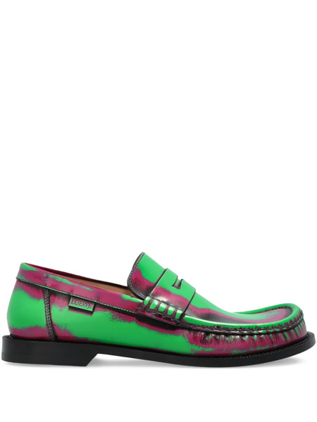  Loewe Mocasines Campo Con Efecto Cepillado - Verde 
