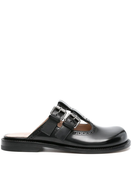  Loewe Mules Campo Mary Jane - Negro 