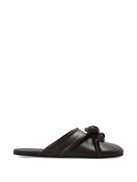  Loewe Mules Flamengo Con Nudo - Marrón 