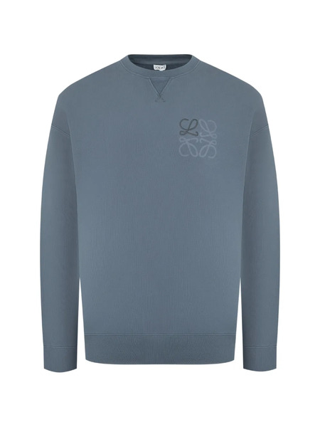  Loewe Sudadera De Algodón Con Anagrama - Azul 