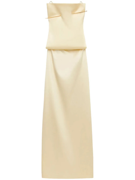  Loewe Vestido Largo Pin - Neutro 