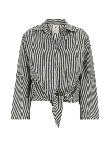  Lois Jeans Camisa Pia A Rayas - Azul 
