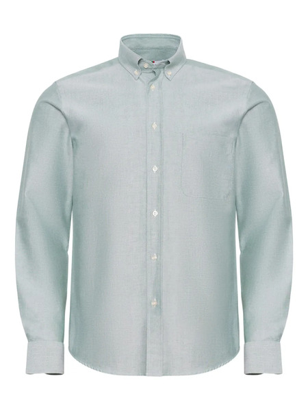  Loja Das Meias Camisa De Manga Larga Con Botones - Verde 