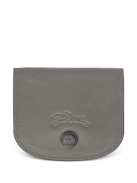  Longchamp Tarjetero Le Pliage De Piel - Gris 