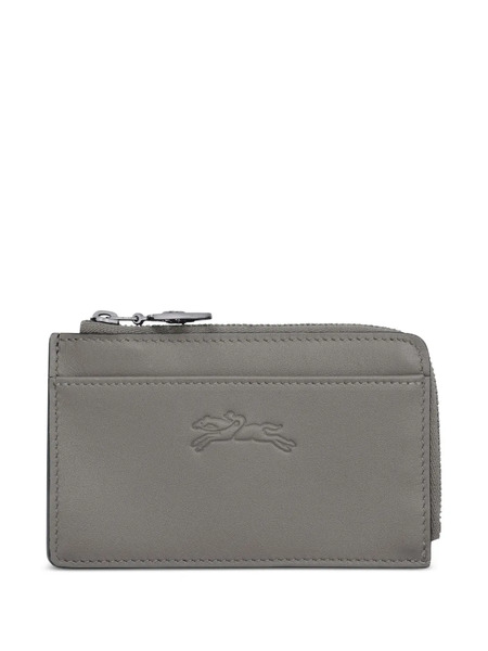  Longchamp Tarjetero Le Pliage Texturizado - Gris 