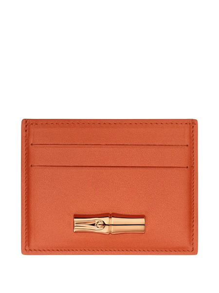  Longchamp Tarjetero Le Roseau - Naranja 