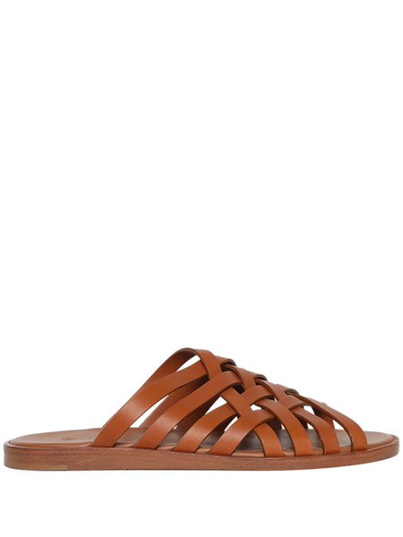  Loro Piana Sandalias Bayonne Con Diseño Entretejido - L08p Warm Tan 