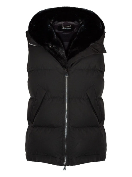  Lou Andrea Chaleco Con Capucha - Negro 