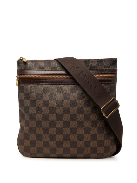  Louis Vuitton Pre-owned Bandolera Bosphore Pochette Con Lona Damier Azur Característica 2007 - Marrón 