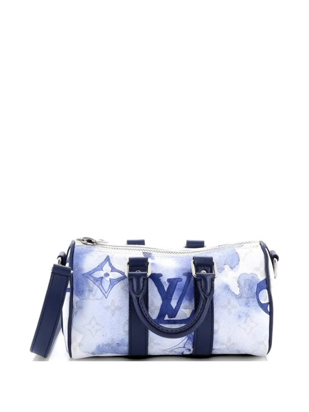  Louis Vuitton Pre-owned Bandolera Keepall Bandouliere Xs De Lona Monogram Watercolor De Edición Limitada - Azul 