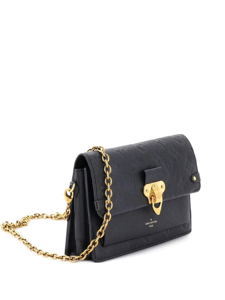 Louis Vuitton Pre-owned Bandolera Vavin Chain Wallet Nm De Piel Empreinte Con Motivo Monogram - Negro 