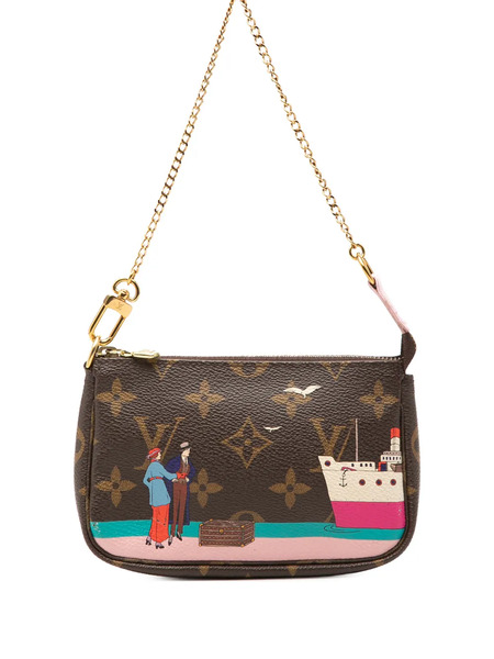  Louis Vuitton Pre-owned Bolso De Mano Monogram Transatlantic Mini Pochette Accessoires 2016 - Marrón 
