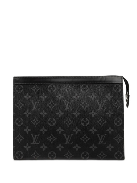  Louis Vuitton Pre-owned Bolso De Mano Pochette Voyage Mm Con Motivo Monogram Eclipse 2021-2026 - Negro 