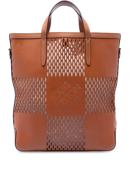  Louis Vuitton Pre-owned Bolso Satchel Cabas North South Tote Oversize Con Motivo Nomade Damier 2012 - Marrón 